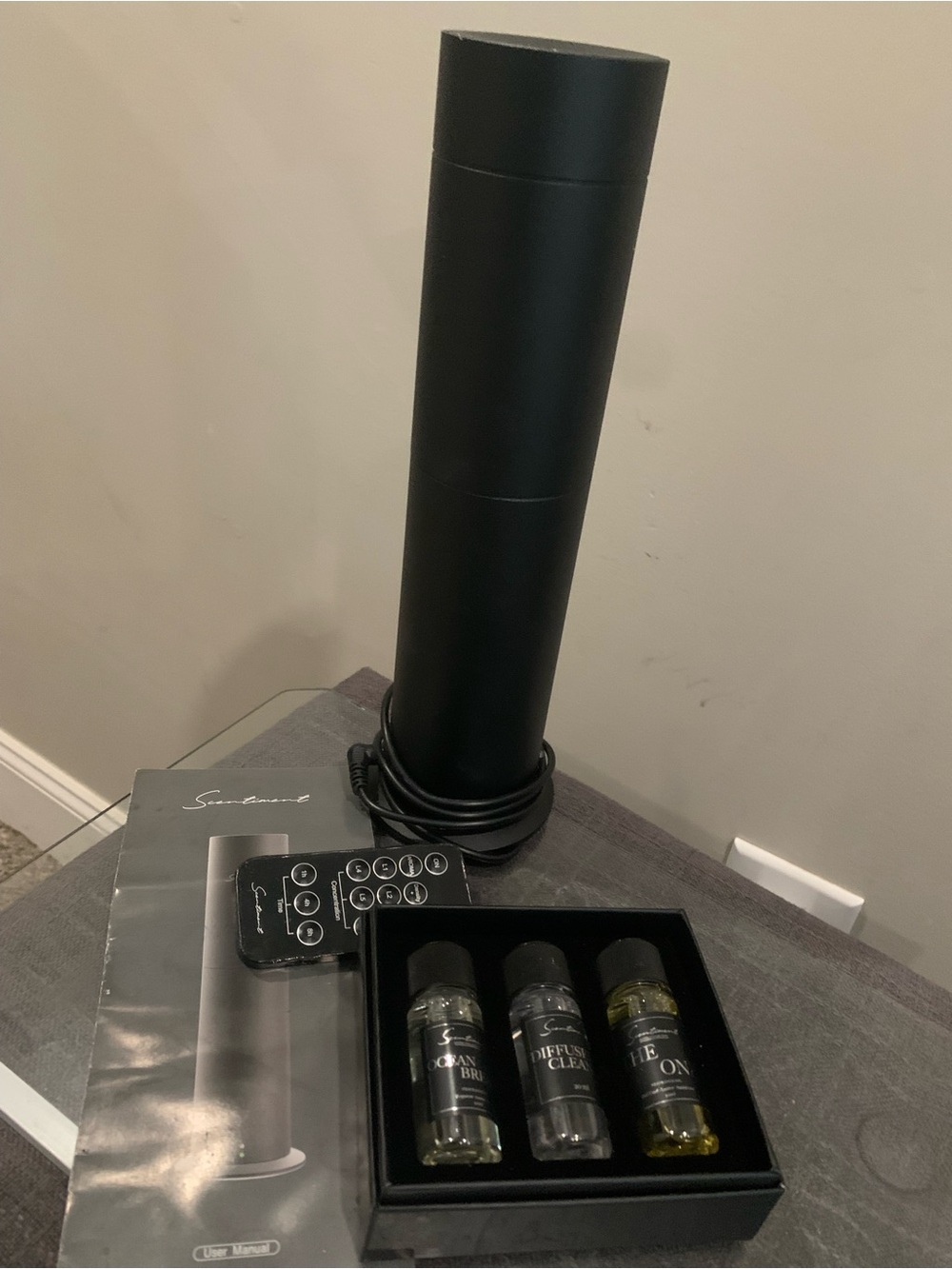 Scentiment Aromatherapy Diffuser Tower with Remote and Oil Set